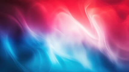 Obraz premium Vibrant, flowing abstract waves of blue, turquoise, and magenta create a dynamic, luminous background