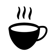 peppermint hot chocolate black silhouette icon - of a  peppermint hot chocolate simple vector art