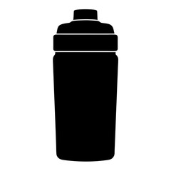 sports drink bottle black silhouette icon - of a soft drinks sports drink bottle simple vector art