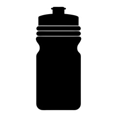 sports drink bottle black silhouette icon - of a soft drinks sports drink bottle simple vector art