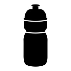 sports drink bottle black silhouette icon - of a soft drinks sports drink bottle simple vector art