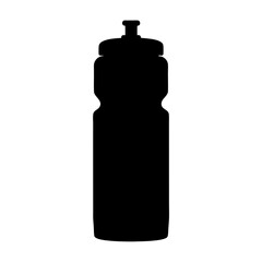 sports drink bottle black silhouette icon - of a soft drinks sports drink bottle simple vector art