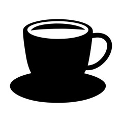 turkish coffee black silhouette icon - of a soft drinks turkish coffee simple vector art