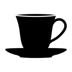turkish coffee black silhouette icon - of a soft drinks turkish coffee simple vector art