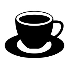 turkish coffee black silhouette icon - of a soft drinks turkish coffee simple vector art