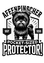 Affenpinscher dog, SVG File, PNG File, Print on Demand, T-shirt, Mugs, Hoodie, Stickers, Posters, Wall Frame, Dog Lover