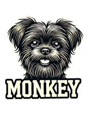 Affenpinscher dog, SVG File, PNG File, Print on Demand, T-shirt, Mugs, Hoodie, Stickers, Posters, Wall Frame, Dog Lover
