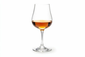 Glass of Whiskey or Liquor Isolated on White Background