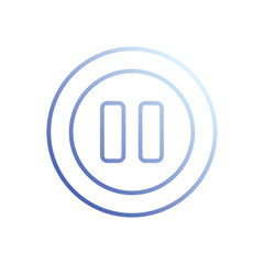 Pause Icon Vector Stock Illustration