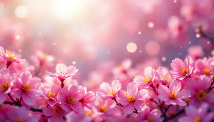 pink flowers background