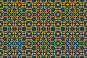 Seamless Cloth Digital Texture Decoration Textile Visual Fabric Symmetric Endless Tile Shape Fashion Perspective Luxury Design Interior Background Geometric Art Wallpaper Graphic Template Pattern.