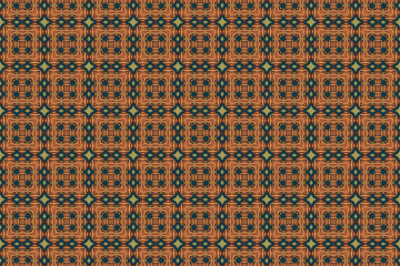 Seamless Cloth Digital Texture Decoration Textile Visual Fabric Symmetric Endless Tile Shape Fashion Perspective Luxury Design Interior Background Geometric Art Wallpaper Graphic Template Pattern.