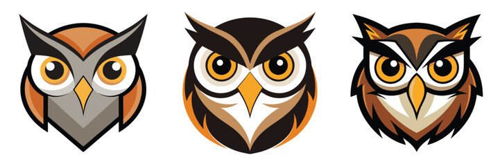 Set of owls, owl png