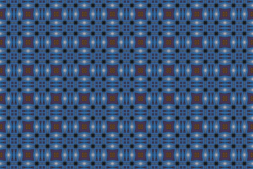 Seamless Cloth Digital Texture Decoration Textile Visual Fabric Symmetric Endless Tile Shape Fashion Perspective Luxury Design Interior Background Geometric Art Wallpaper Graphic Template Pattern.