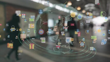 E-commerce AI data analyze, online shopping, marketing commerce sale, website advertising promotion banking payment digital marketing strategy and goals, digital search engine SEO social media ads