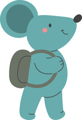 Mouse Traveler with Backpack
