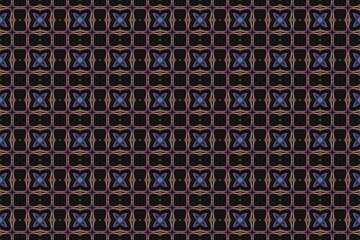 Seamless Symmetric Geometric Decoration Cloth Design Perspective Texture Template Fabric Background Digital Interior Textile Fashion Visual Endless Luxury Graphic Wallpaper Shape Tile Art Pattern.
