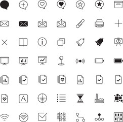 Minimal Line Icons – Essential Vector Icon Pack - Set.  Ideal For: App interfaces, Website dashboards, Infographics, Presentations, Icon replacements for minimalist branding. Clean monoline style