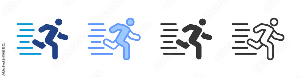Poster Action icon set multiple style collection