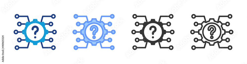 Poster Root Cause icon set multiple style collection