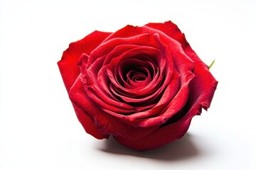 Naklejka premium Single Red Rose Close-up