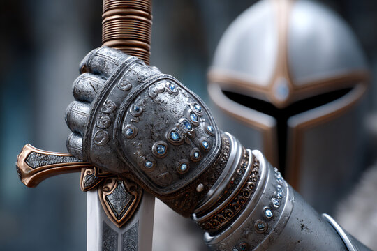 knight with flamberge