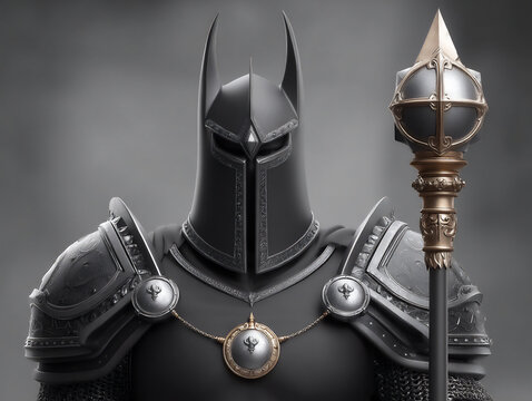 knight with halberd
