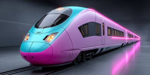 Fototapeta premium modern high-speed train