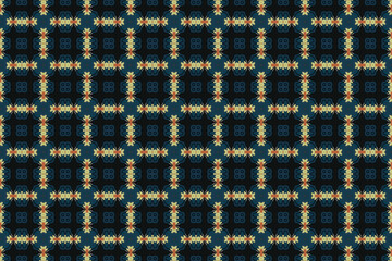 Seamless Symmetric Geometric Decoration Cloth Design Perspective Texture Template Fabric Background Digital Interior Textile Fashion Visual Endless Luxury Graphic Wallpaper Shape Tile Art Pattern.