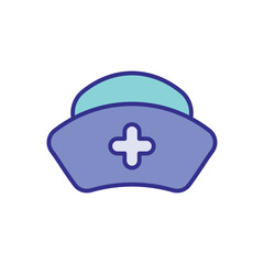 Nurse's Cap Icon Vector Stock Illustration