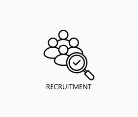Recruitment Icon Or Logo Isolated Illustration