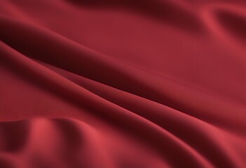 Obraz premium fabric red texture closeup background canvas textile image drapery linen material dark macro smooth abstract fiber decorative textured pattern clothes picture wrinkle horizontal