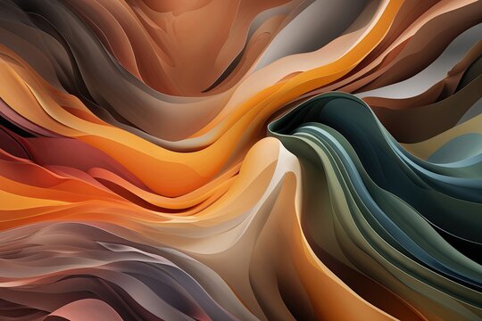 Dynamic Abstract Background in Earthy Tones with Artistic Gradient Exploration