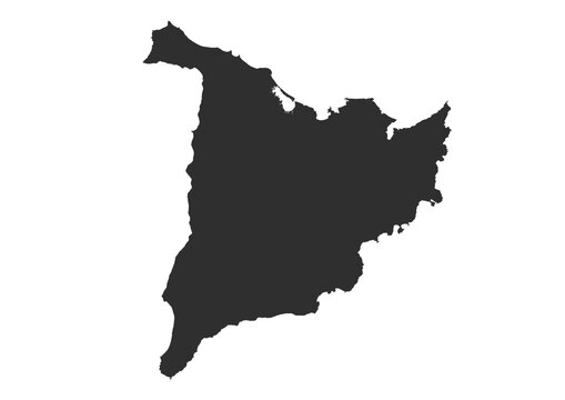 panay island silhouette vector map