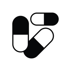 Pill Icon Vector Stock Illustration