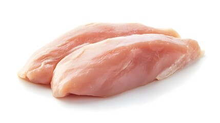 Raw chicken breast pieces ready for cooking in a kitchen setting with vibrant colors and clean background