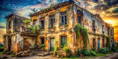 Obraz premium Abandoned Building Decay Ruin Urban Decay