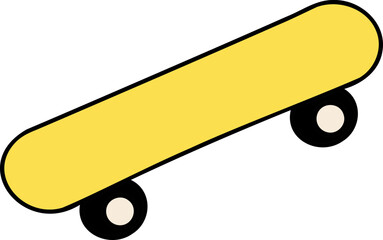 Skate Board Sticker Retro Groovy Hand Drawn