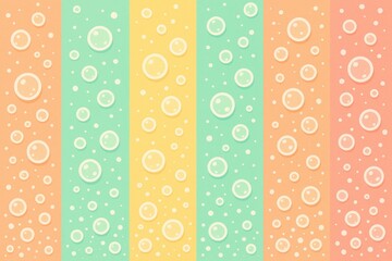 Refreshing bubbly soda  : flat style with fizzy delight