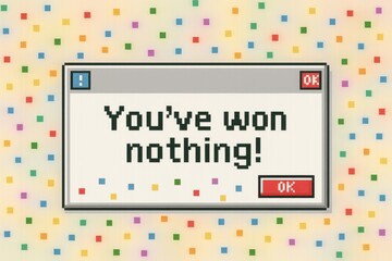 Humorous retro pop-up : satirical clickbait windows