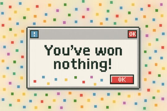 Humorous retro pop-up : satirical clickbait windows