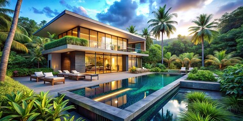 Modern Villa Poolside Retreat - Stunning Architecture