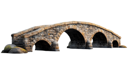roman bridge on transparent background
