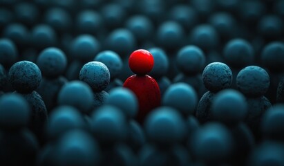 Leadership and Individuality in a Crowd Emphasizing Difference and Distinction