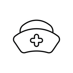 Nurse's Cap Icon Vector Stock Illustration