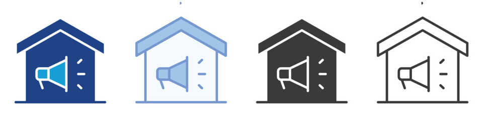 home Marketing Icons Collection – Multiple Vector Styles Icons