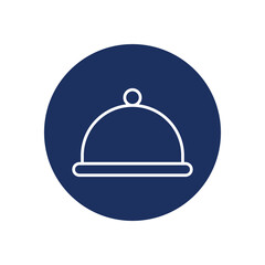 Food Tray Icon Vector Stock Illustration