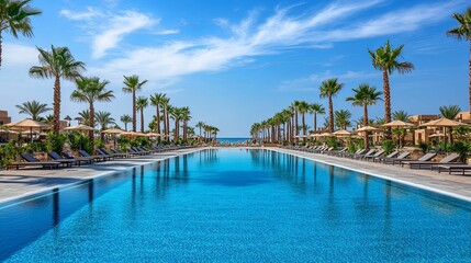A breathtaking resort pool overlooking the ocean.