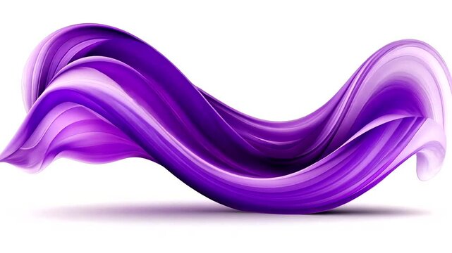 Abstract purple and white swirl with dynamic gradient shading, suggesting movement and fluidity