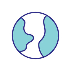 Earth Icon Vector Stock Illustration